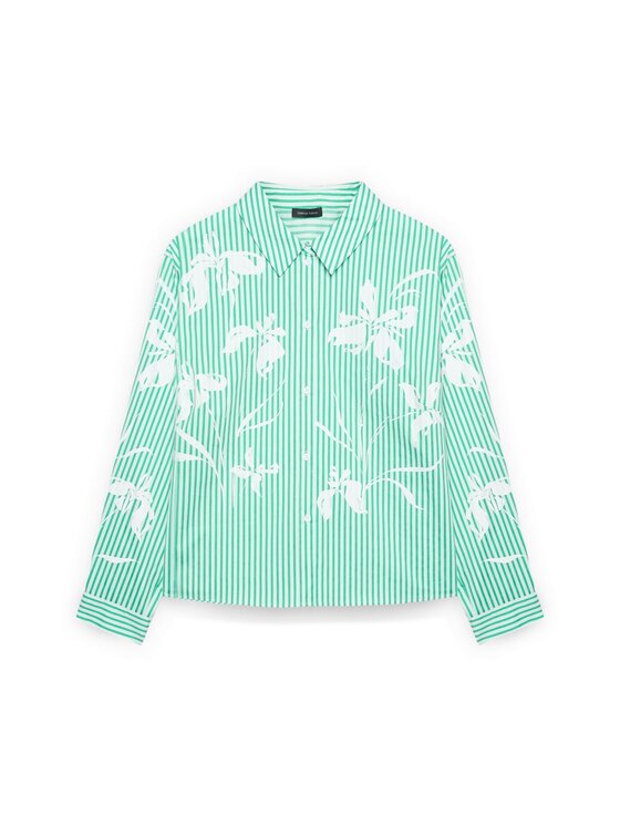 Fiorella Rubino Fiorella Rubino Camicia 5056T001460N0S5 Verde Cropp Fit