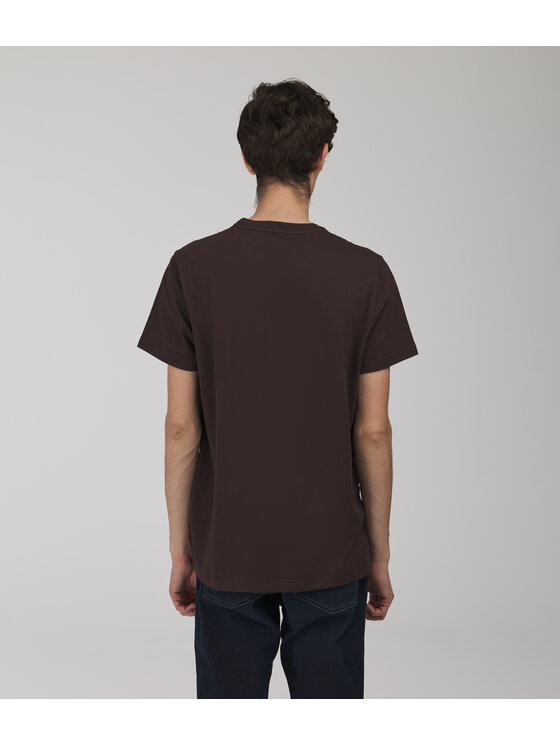 Lee Cooper Lee Cooper T-Shirt SIMPLE Brązowy ciemny Regular Fit