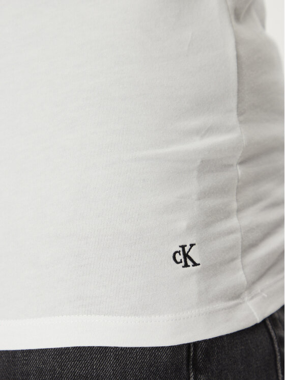 Calvin Klein Underwear Calvin Klein Underwear Set 3 majic brez rokavov Tank 3Pk LV00NB4184 Bela Slim Fit