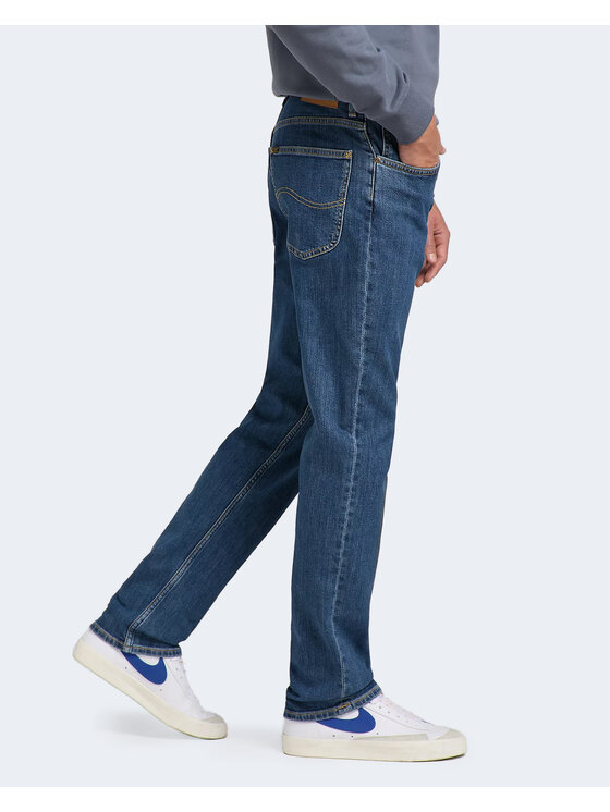 Lee Lee Jeansy BROOKLYN STRAIGHT Niebieski Straight Fit