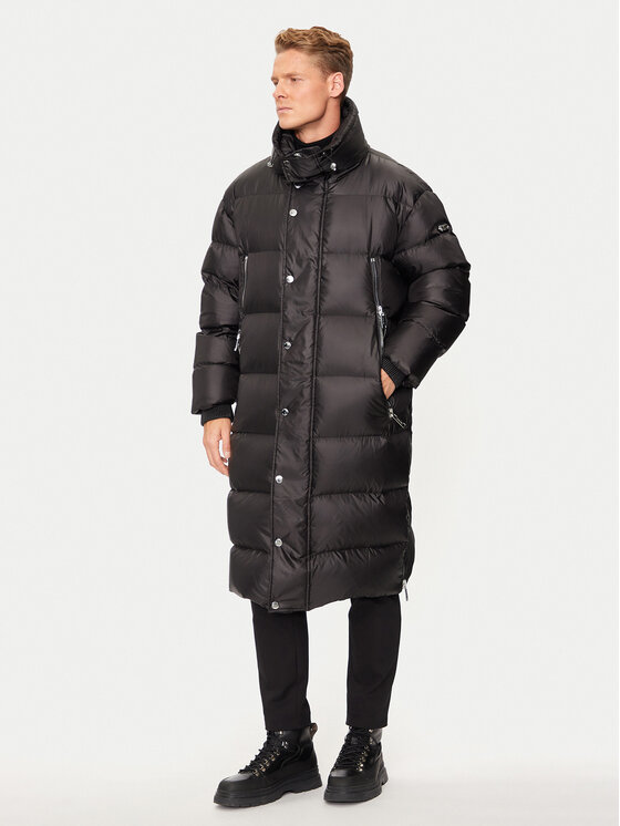 MICHAEL Michael Kors MICHAEL Michael Kors Vatovaná bunda UF4208I3SB Černá Relaxed Fit