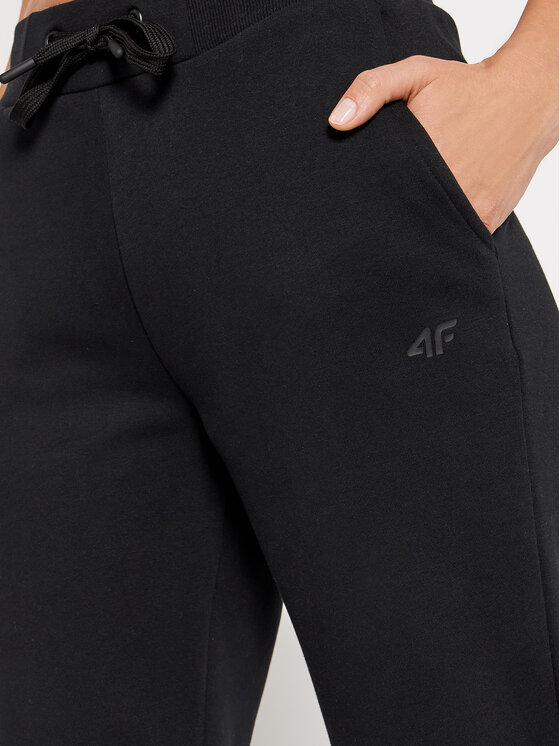4F 4F Παντελόνι φόρμας NOSH4-SPDD351 Μαύρο Regular Fit