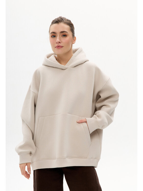 Mirons Mirons Bluza soft Beżowy Oversize