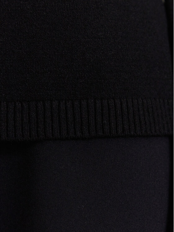 Karl Lagerfeld Jeans Karl Lagerfeld Jeans Rollkragenpullover A3W18007 Schwarz Slim Fit