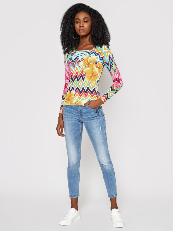 Desigual Džinsai Alba 21SWDD10 Mėlyna Skinny Fit • Modivo.lt