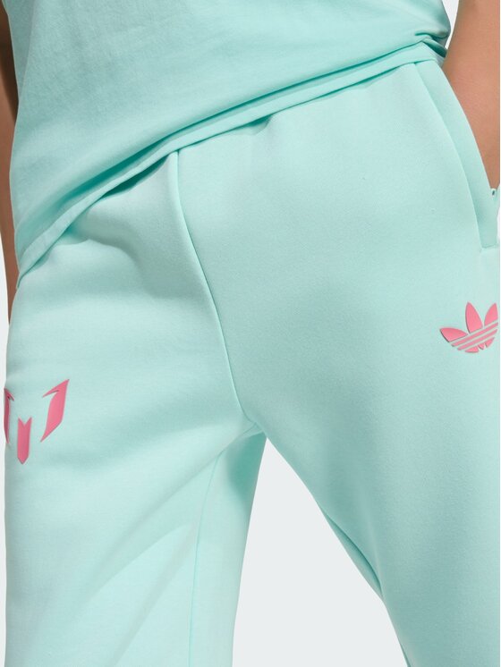 adidas adidas Spodnie dresowe Messi Turkusowy Regular Fit