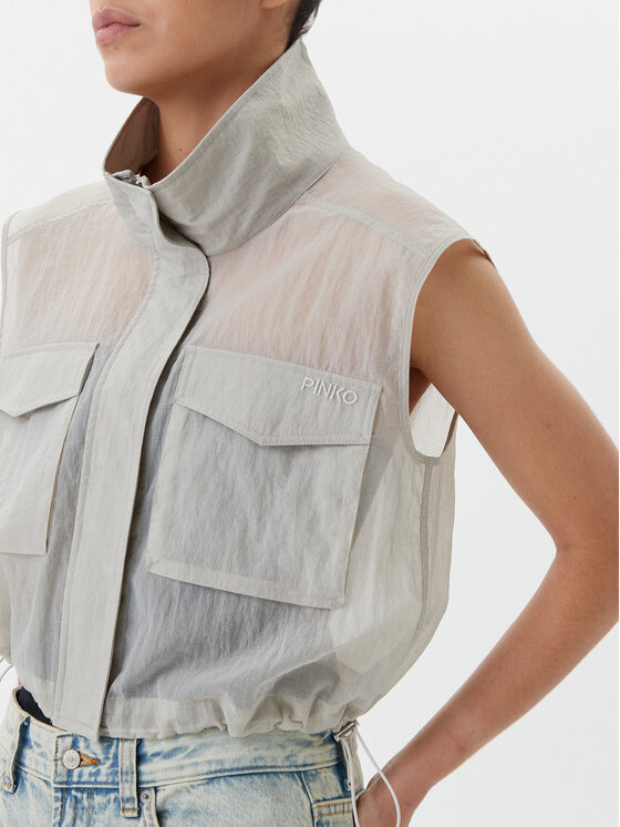 PINKO PINKO Жилет 104852 A2EK Сірий Regular Fit