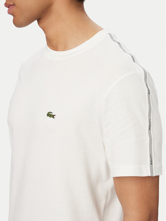 Lacoste Lacoste Tričko TH0888 Biela Regular Fit
