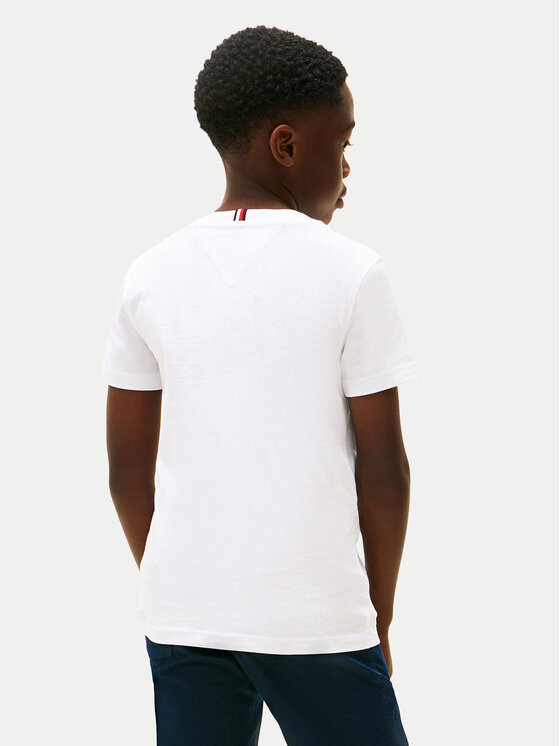 Tommy Hilfiger Tommy Hilfiger Póló Monotype Print KB0KB10051 M Fehér Regular Fit