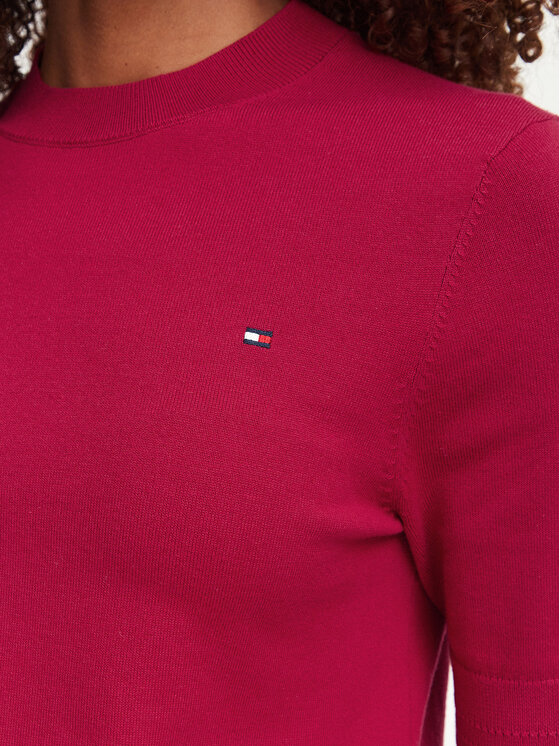 Tommy Hilfiger Tommy Hilfiger T-Shirt WW0WW49705 Czerwony Slim Fit