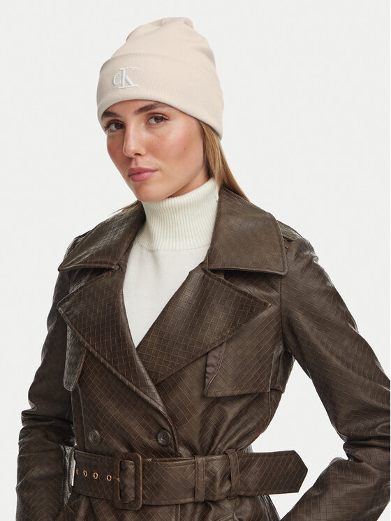 Calvin Klein Calvin Klein Müts Fine LV04F8098G Kreemjas