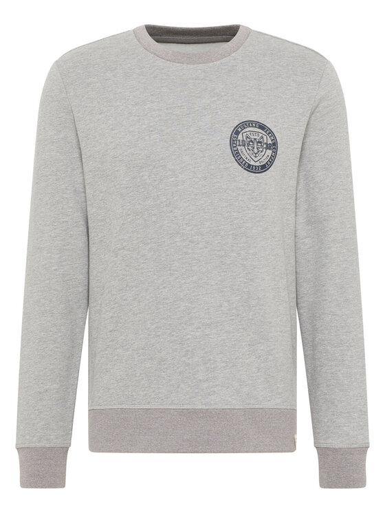 Mustang Mustang Felpa Ben Crewneck Grigio Regular Fit