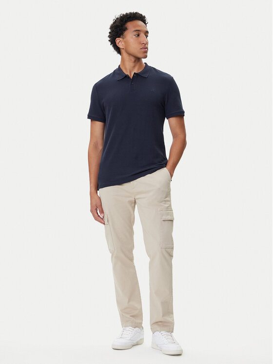 Mustang Mustang Polo Pierre 1016880 Tamnoplava Slim Fit