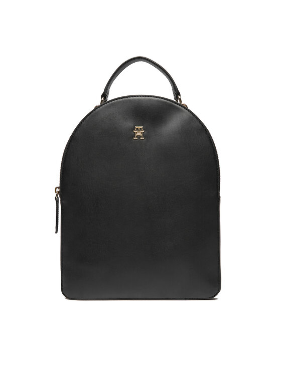 Tommy Hilfiger Nahrbtnik Th Refined Backpack AW0AW15722 Črna