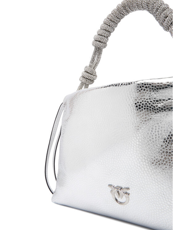 PINKO PINKO Kabelka Mini Clutch+Manico SP Al 25-26 PLTT 105908 A2WD Stříbrná