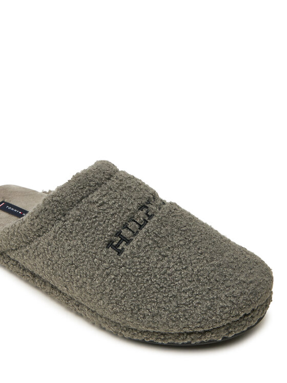 Tommy Hilfiger Tommy Hilfiger Пантофи Warm Curly House Shoe FM0FM05226 Сив