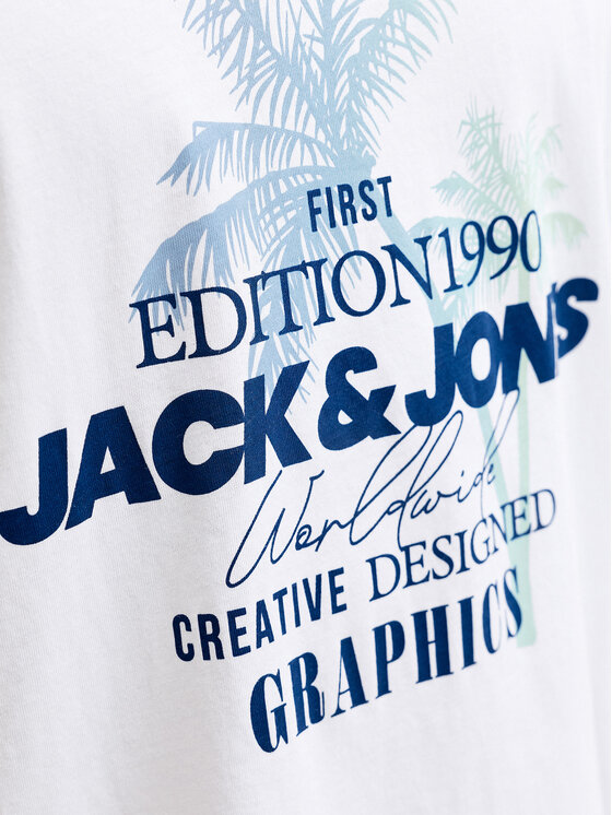 Jack & Jones Jack & Jones T-shirt Gradient Print 12288094 Bianco Regular Fit