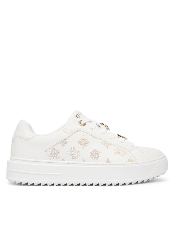 Guess Guess Αθλητικά FLFDUE ELE12 Λευκό