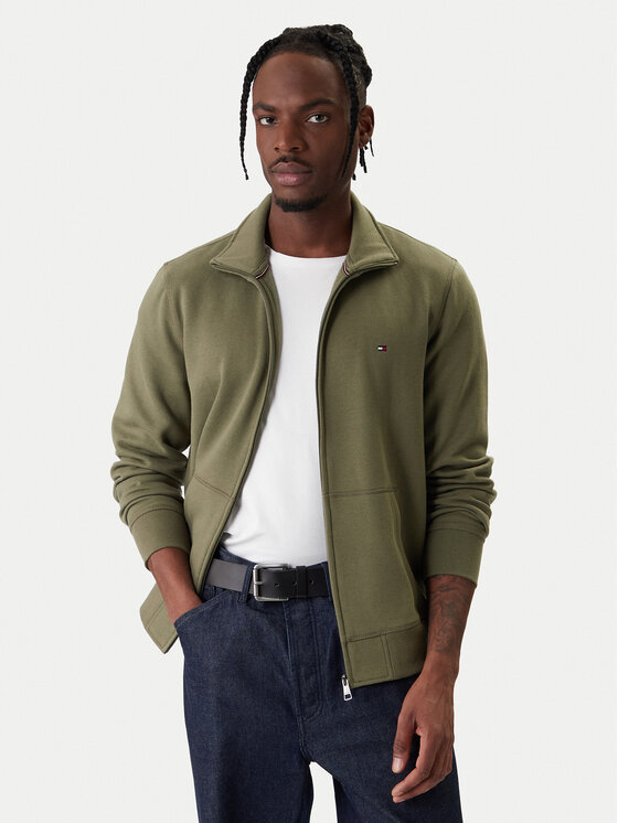 Tommy Hilfiger Tommy Hilfiger Mikina Essential MW0MW41759 Zelená Regular Fit