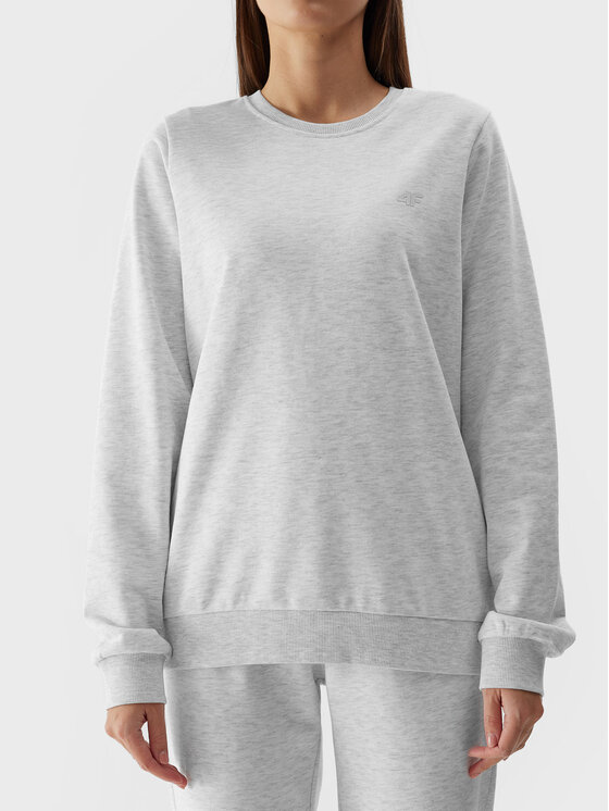 4F 4F Sweatshirt 4FWSS24TSWSF0954 Grau Regular Fit
