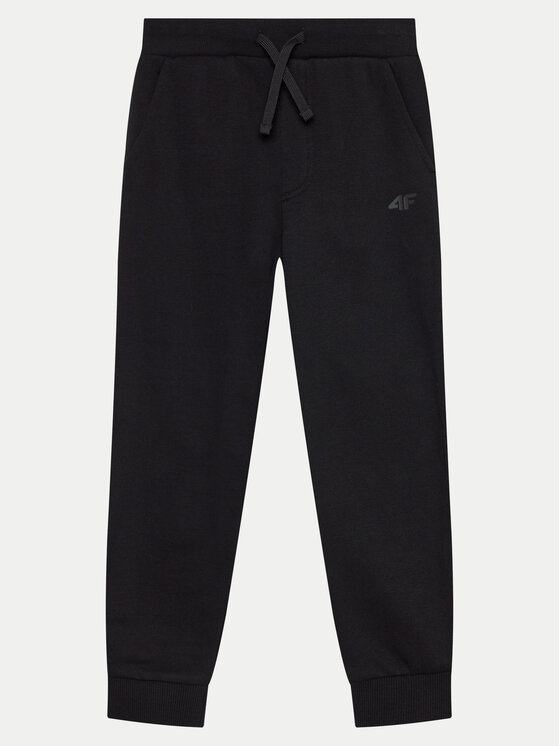 4F 4F Παντελόνι φόρμας 4FJWMM00TTROM0811 Μαύρο Regular Fit