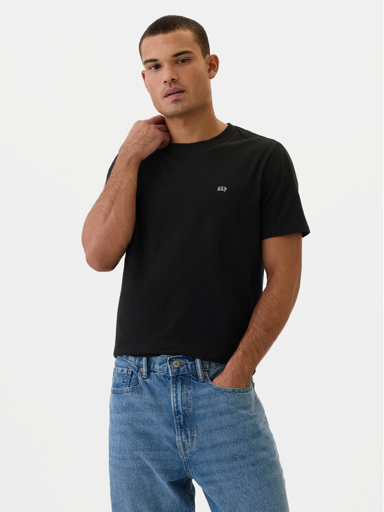 Gap Gap Футболка 502022-02 Чорний Regular Fit