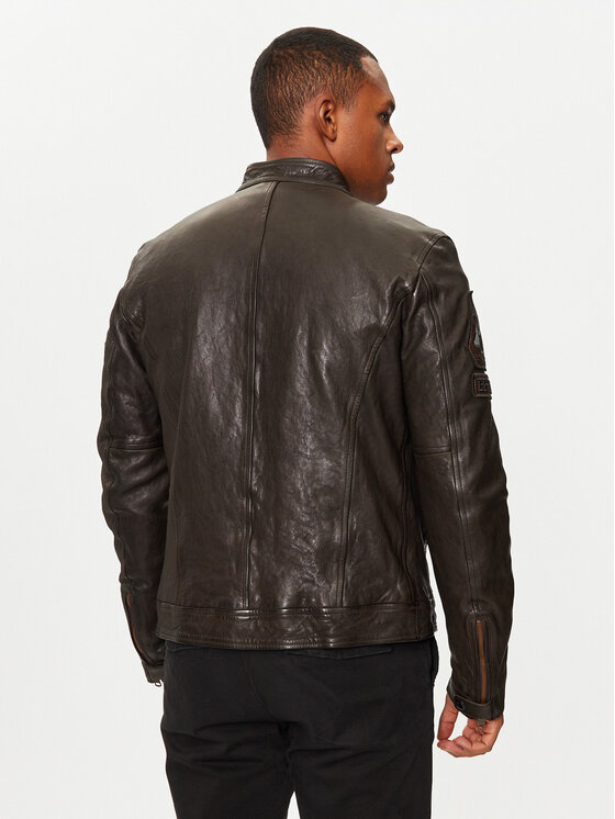 Aeronautica Militare Aeronautica Militare Giacca di pelle 242PN954PL147 Marrone Regular Fit