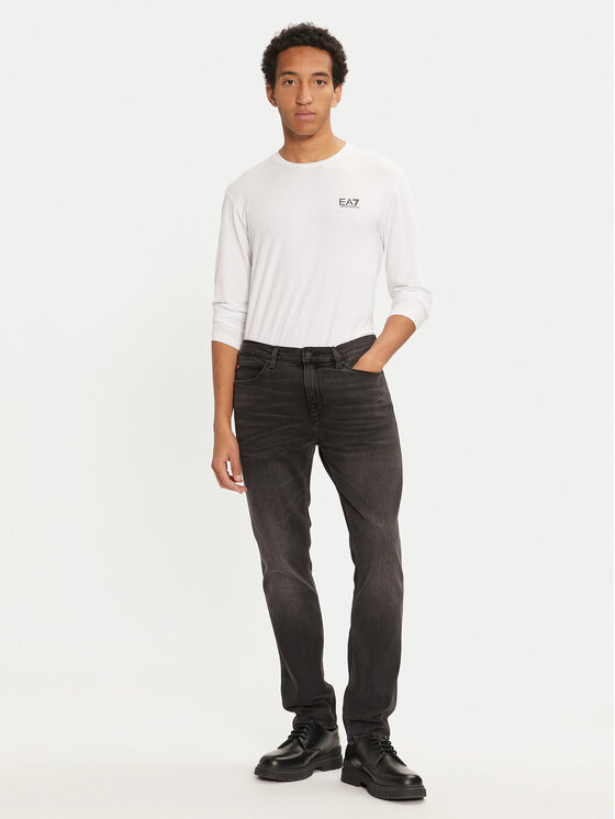 HUGO Hugo Jeans hlače 50522162 Črna Slim Fit