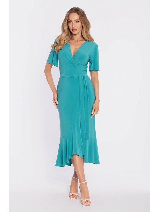 Made of Emotion Made of Emotion Abito da cocktail M912 Turchese A-Line Fit