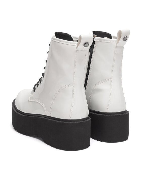 DeeZee DeeZee Botine WS101-08A Alb