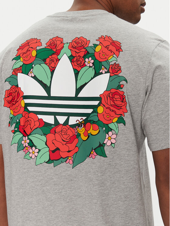 adidas adidas T-Shirt JN7031 Šedá Loose Fit