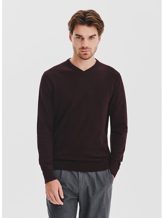 Pako Lorente Pako Lorente Sweter P25WB-2X-027 Brązowy Classic Fit
