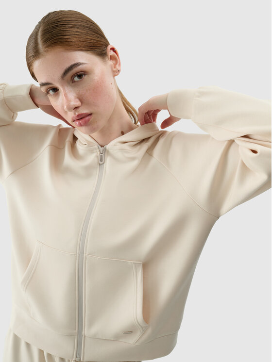4F 4F Bluza 4FWSS25TSWSF1577 Beżowy Active Fit