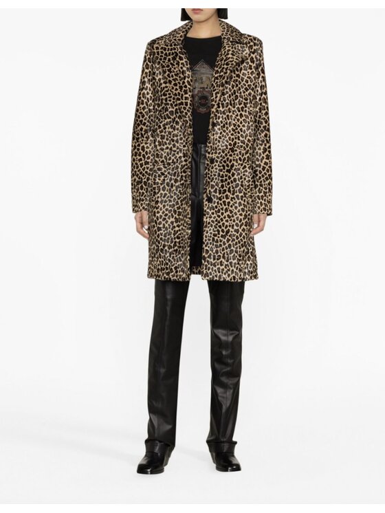 Zadig&Voltaire Zadig&Voltaire Płaszcz RWCO031NAT Brązowy Classic Fit