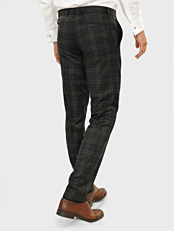 Evenemen Evenemen Spodnie garniturowe ROBIN Granatowy Slim Fit