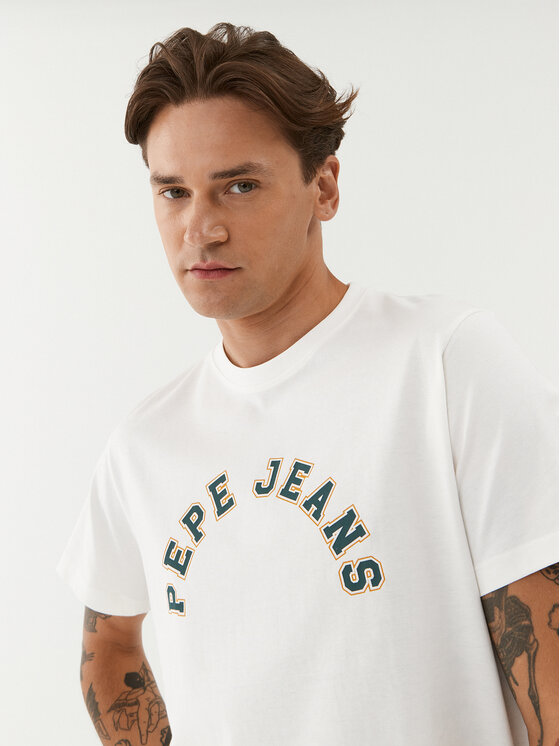 Pepe Jeans Pepe Jeans Tričko Westend Tee PM509124 Biela Regular Fit