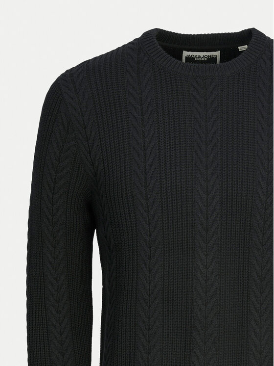 Jack & Jones Jack & Jones Sweter 12261436 Czarny Regular Fit
