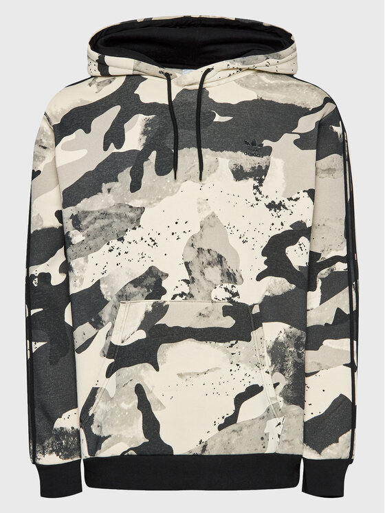 adidas adidas Mikina Camo Series HK2805 Šedá Regular Fit
