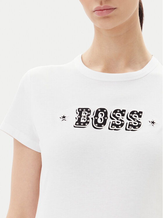 BOSS BOSS Majica Endora 50545287 Bela Regular Fit