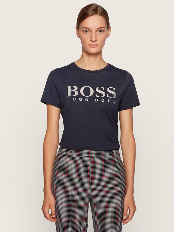 Boss T-krekls C Elogo 50436773 Tumši zils Regular Fit