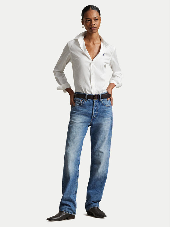 Polo Ralph Lauren Polo Ralph Lauren Πουκάμισο 211891376001 Λευκό Slim Fit