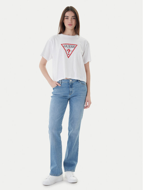 Guess Guess Jeans hlače W6RA15 D6882 Modra Regular Fit