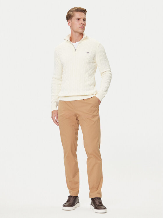 Gant Gant Sveter 8050603 Écru Regular Fit
