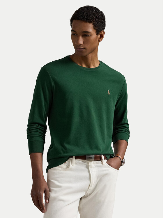 Polo Ralph Lauren Longsleeve 710760121038 Zielony Slim Fit