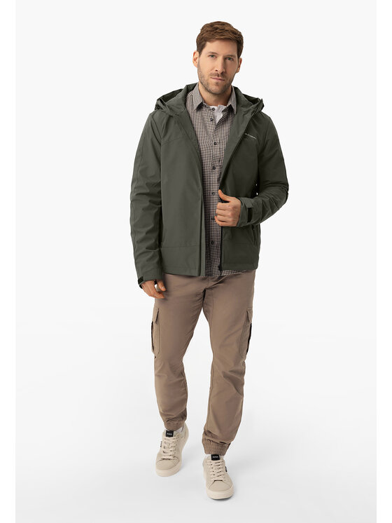 Volcano Volcano Kurtka przeciwdeszczowa J-TOUR Zielony Regular Fit