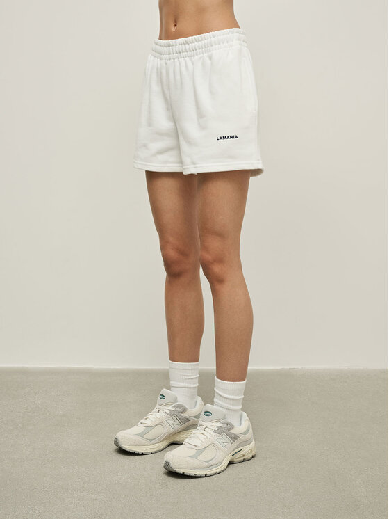 La Mania La Mania Pantaloncini sportivi CHIARO Bianco Classic Fit