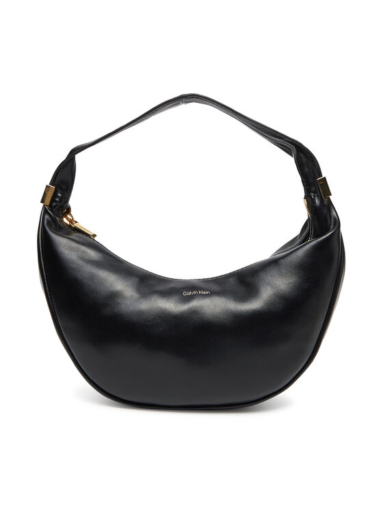 Geantă Calvin Klein Pinched Soft Crescent Sm LV04F3010G Negru