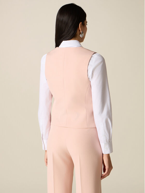 Oltre Oltre Marynarka L035R000047N006 Różowy Slim Fit