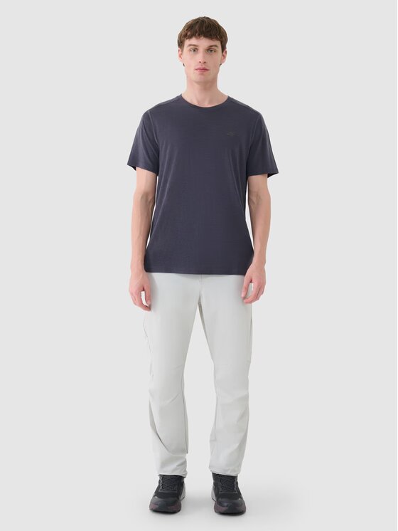 4F 4F Funkčné tričko 4FWSS25TFTSM1268-22S Čierna Regular Fit