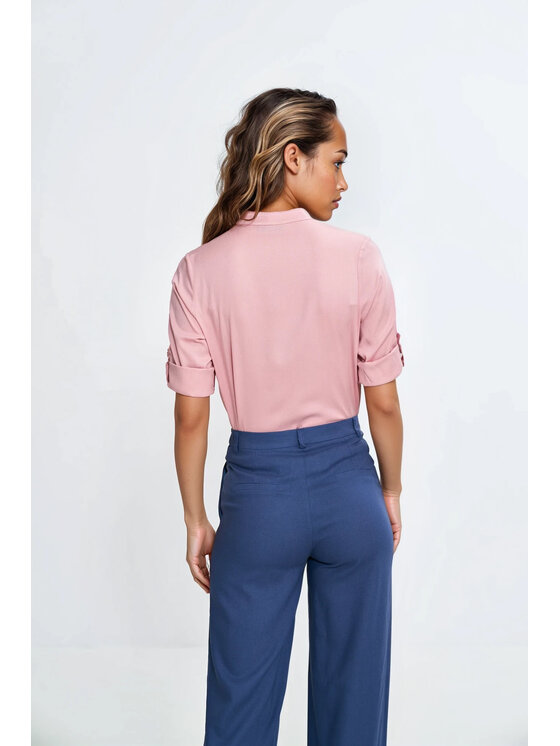 NIFE NIFE Halenka B188 Růžová Regular Fit